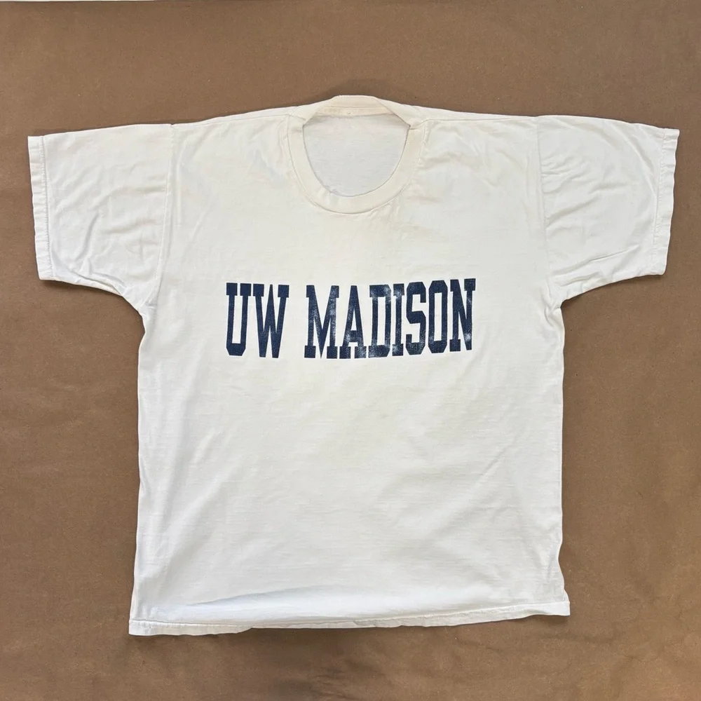 University of Wisconsin Madison short sleeve T-shirt, nicely worn in - Picture 1 of 7